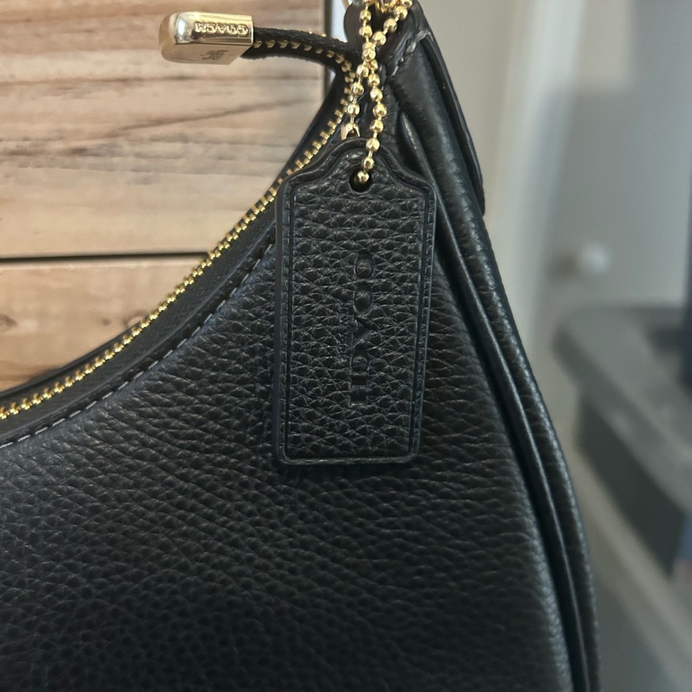 Coach Teri Hobo Bag with Gold Accents - Picture 4 of 12